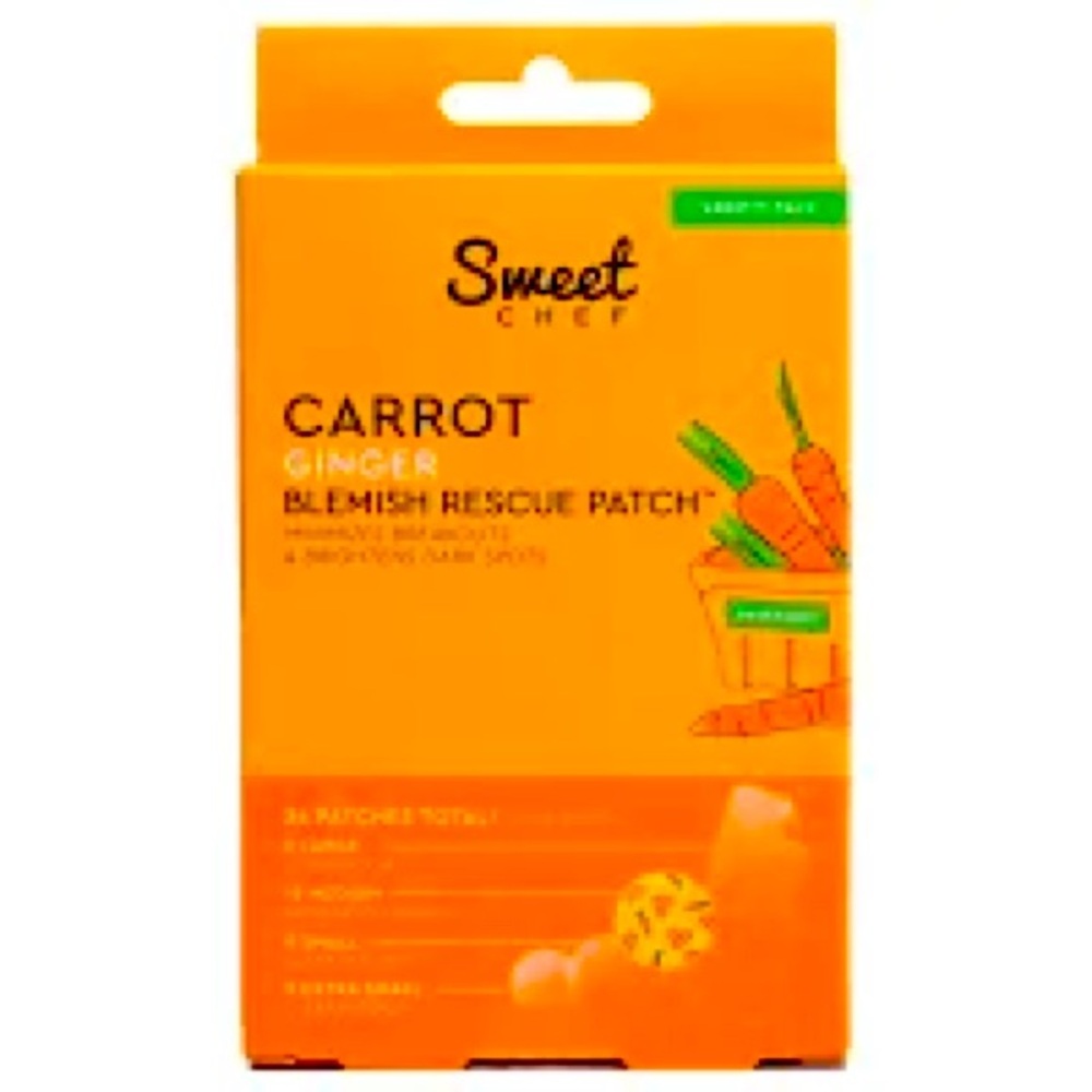 Sweet Chef Carrot Ginger Rescue Blemish Patches Hydrocolloid Spot Treatment